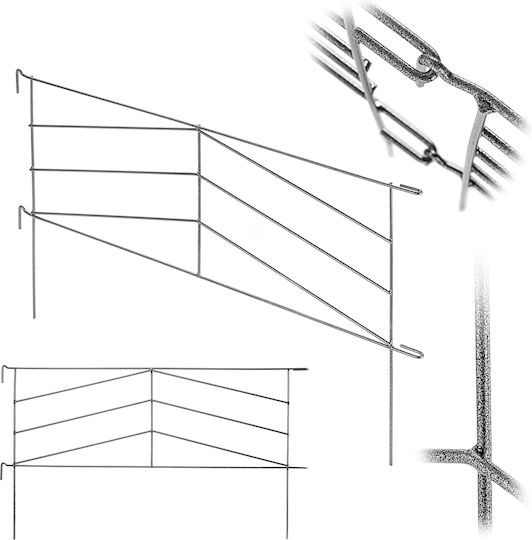Kadax Gartenzaun Fischgrät 2596 K10697 Kadax Gartenzaun Fischgrät 2596 K10697