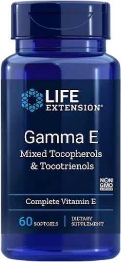 Life Extension Gamma E Mixed Tocopherols & Tocotrienols Витамин за Кожата & Антиоксидантно действие 60 софтджел