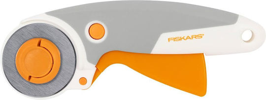 Fiskars Trigger Rotary Cutter Blade Ø 45 Mm for Right and Left-Handed Users Orange White Grey 1003910