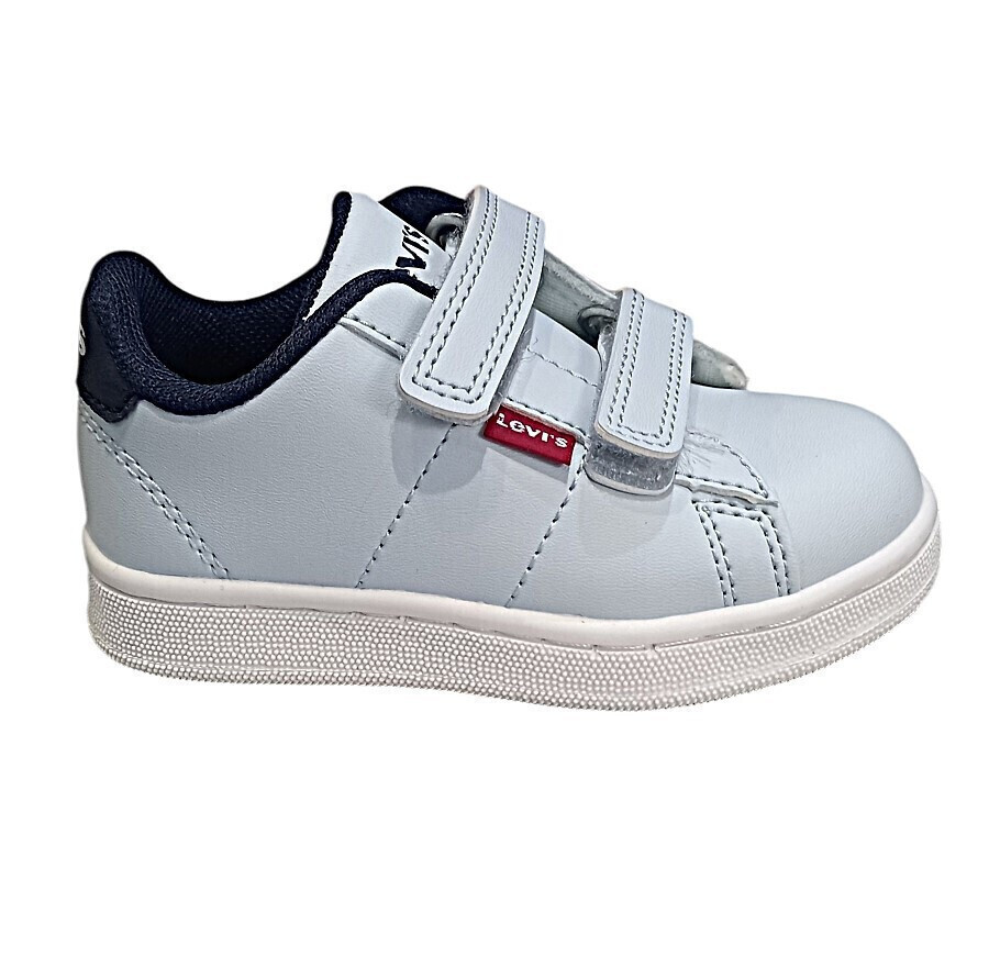 รองเท้าผ้าใบ Levi's รุ่น Thane สำหรับเด็ก – ทำจากหนังสังเคราะห์ ทรงต่ำ พื้นรองเท้าด้านในนุ่มสบาย พื้นรองเท้าด้านนอกทำจากยางทนทาน