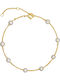Ioannis Kosmima Women's Bracelet made of Silver Gold Plated with Pearls