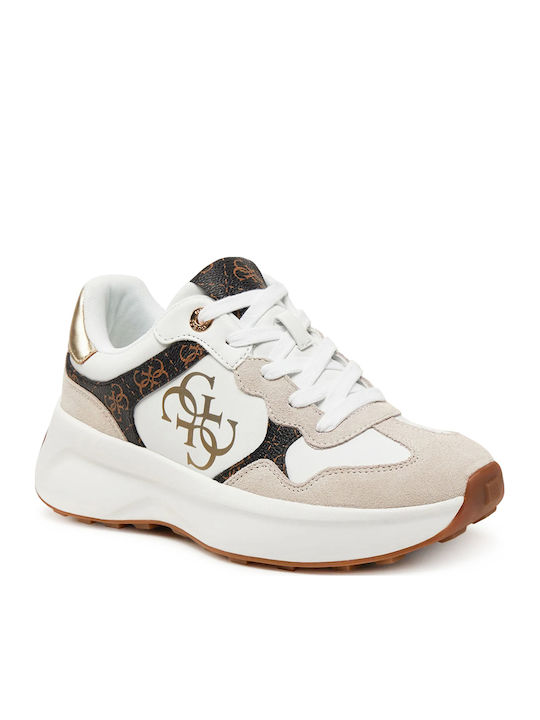 Γυναικεία Chunky Sneakers Λευκά / Μπεζ
