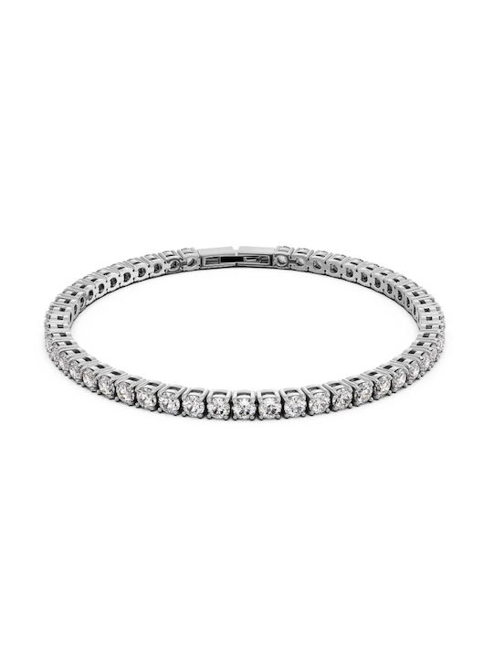 Edblad Damenträgliches Armband Riviera aus Leder mit Zirkon 16cm