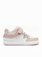 Frangetta Mix Kinder Sneakers Anatomisch mit Klettverschluss & Lichtern Weiß