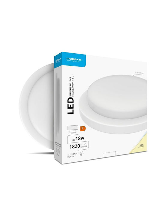 Modee Lighting Plafonieră de Exterior cu LED Integrat în Culoare Alb ML-BH4000K18WR-W