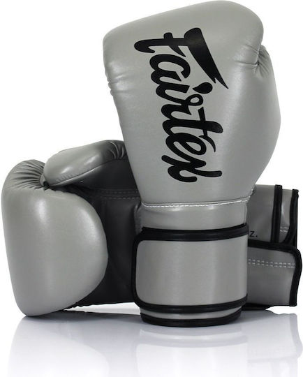 Fairtex Γάντια Πυγμαχίας από Συνθετικό Δέρμα για Αγώνα Γκρι