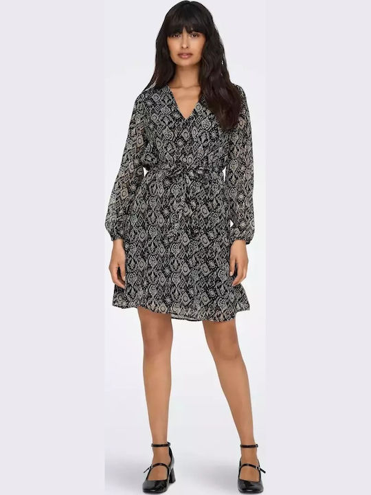 ワンピース PINKO Woman Dress Black 104665A2CK Z1T Mini shirt dress with bandana print PINKO → Shop Online