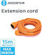 Aigostar Extension Cable Cord 3 x 1.5mm²/15m Orange