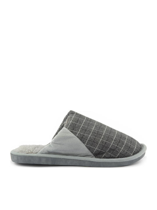 Fshoes Winterliche Herrenhausschuhe Gray