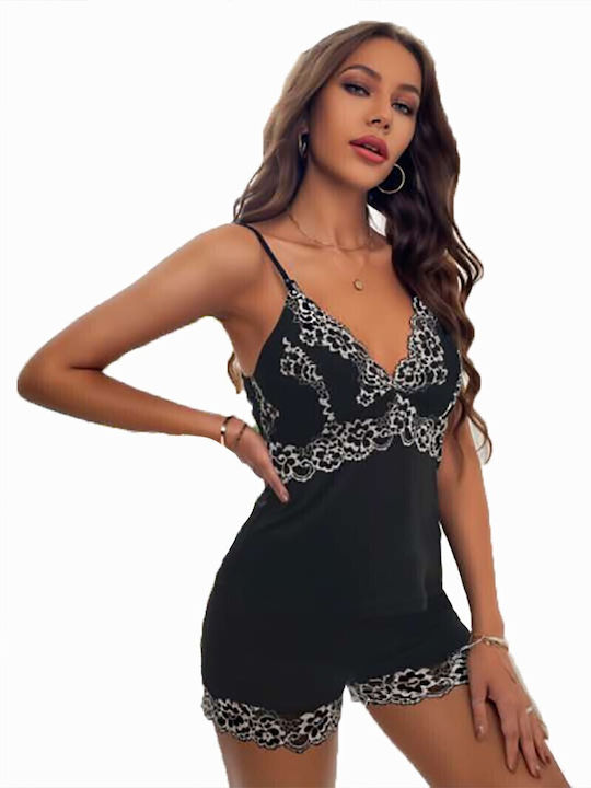 Passione Moda Sommer Babydoll Schwarz Passione Moda Sommer Babydoll Schwarz