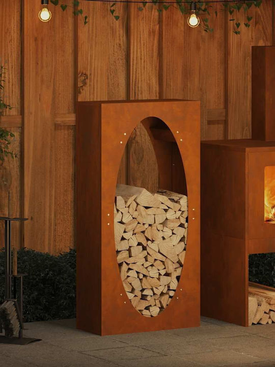 vidaXL Inox Regal Holzlagerung 50x23x100cm