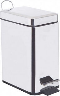 Inox Badezimmer Mülleimer 5Es Silber