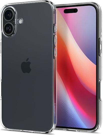 Spigen Crystal Flex Crystal Задна корица Силикон Прозрачен (iPhone 16)