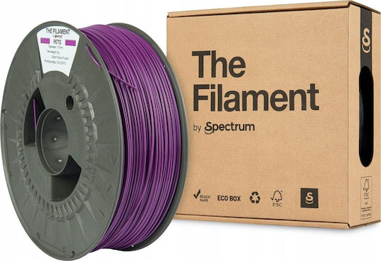 Spectrum PETG 3D Printer Filament 1.75mm Plasma Purple 1kg 1τμχ (Spool)