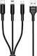 Usams Geflochten USB zu Blitzschlag / Typ-C,TC-TC Kabel 2A Schwarz 1.5m (US-SJ219)