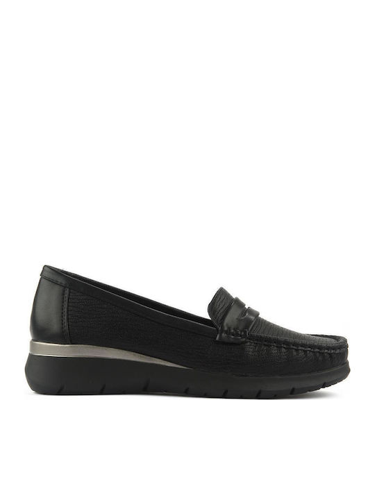Fshoes Γυναικεία Μοκασίνια σε Μαύρο Χρώμα