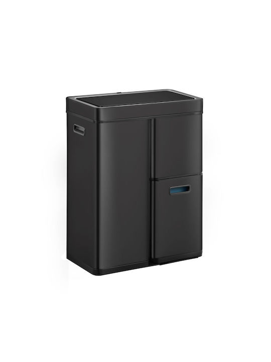 Eko Coș Mirage Plus De Gunoi Din Oțel Inoxidabil Cu Senzor Negru 60lt