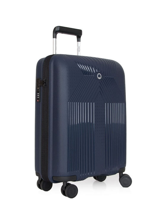 Delsey Ordener Kabinenreisekoffer Hartschalen Navy Blue mit 4 Räder Höhe 55cm