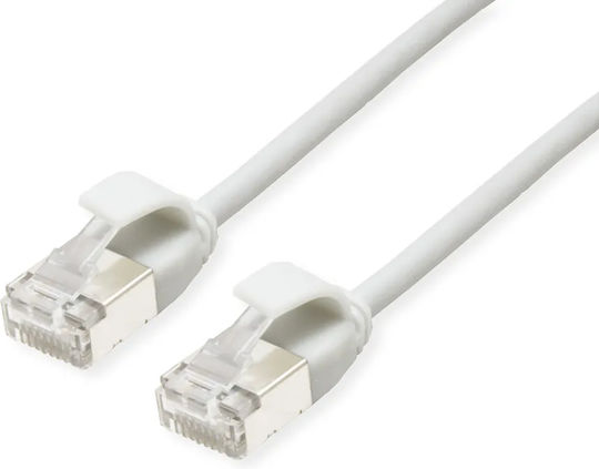 Roline U/FTP (STP) Cat.6a (Gigabit) Καλώδιο Δικτύου Ethernet 1.5m Λευκό