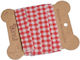 Rot kariertes Band 1,5cm x 3m