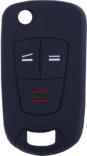 Carcasă cheie auto Opel 1005-02 flexibilă neagră