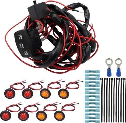 UTV ATV Auto-Blinkerschalter-Kit Flash Style Horizontaler Blinkerschalter