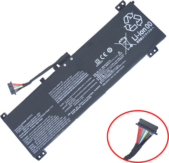 Baterie Laptop Lenovo Ideapad Gaming 3i 3-15ach6 82k1 L20c3pc2 L20d3pc2 L20m3pc2 5b11b96715 Sb11b96717 5b11b96718 5b11b96719 11.52v 44wh 3.910mah Cablu Panglică 12 pini Cod 1-bat0534