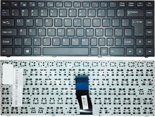 Laptop-Tastatur Turbo-x Clevo W940 W940su Mp-12r73us-4305 6-80-w94a0-010-1 Mp-12r7300-4305 OEM-Code 40677uk