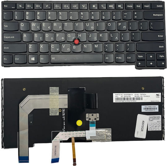 Greek Laptop Keyboard Lenovo Thinkpad S3 Yoga 14 Yoga 460 00hw829 00hw792 Sn20f98480 9z.nbsbw.00u Backlit Code 40610gr