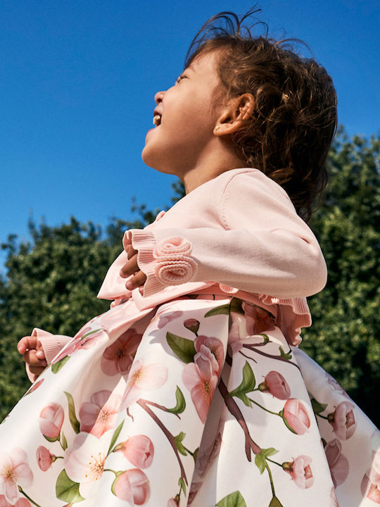 Kinderstrickjacke Gestrickt Rosa