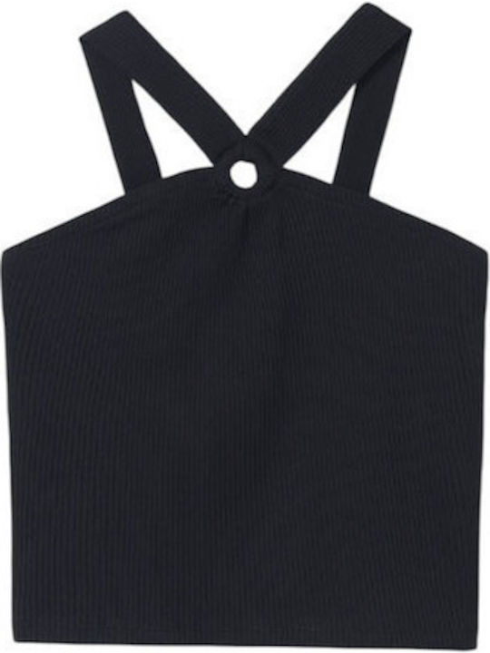 Mayoral Kids Sleeveless Black Blouse