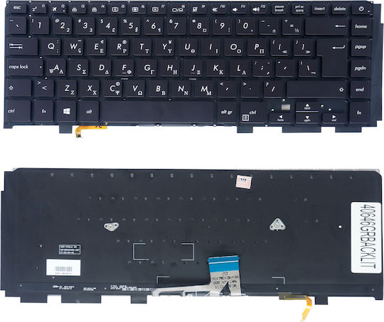 Laptop Keyboard Asus Ux530 Zenbook Ux530ux Ux530uq Ux550vd Ux550ve Ux580gd Ux580ge Greek Backlit Keyboard Oem Code.40646grbacklit