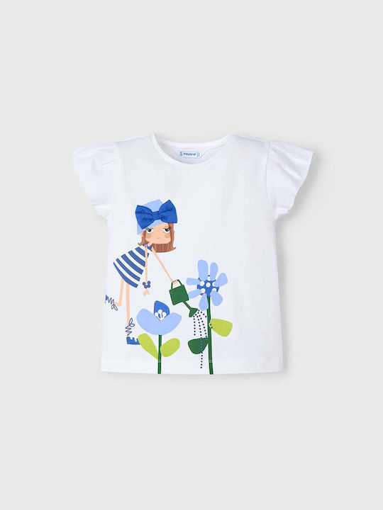 Mayoral Kinder-T-Shirt Weiß