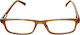 Lesebrille +3.00 in Gelb Farbe 02907