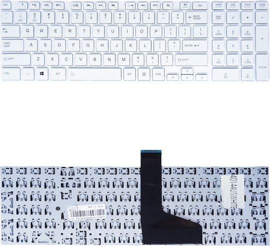 Laptop Keyboard for Toshiba Satellite C50-a C55-a 0kn0-ck3la13 C50-a C50d-a C50-a-1fw 9z.n7tsv.80l 6037b0085015 9z.n7tsv.801 9z.n7usv.q0l 6037b0084915 9z.n7usv.q0k 6037b0084925 US White Code 40144uswhite