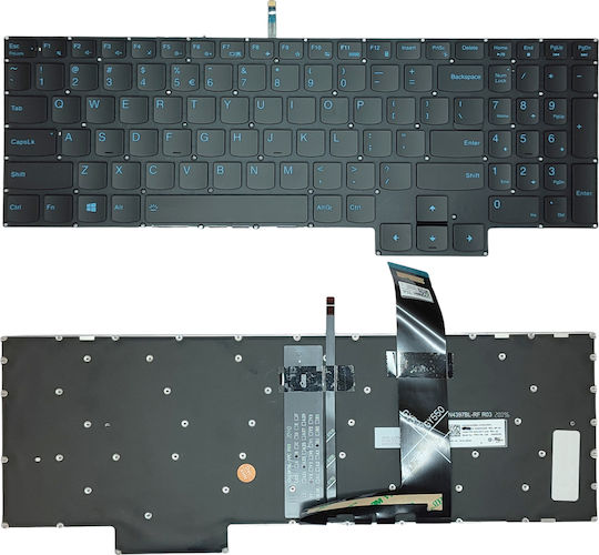 Πληκτρολόγιο Keyboard Laptop Lenovo Ideapad Gaming 3 15imh05 3-15arh05 Sn4397bl Oem Κωδ.40712usblblue