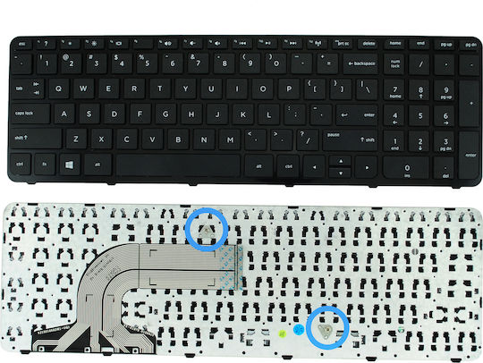 Laptop Keyboard for HP Pavilion 15-a 15-n 15-e 15-r 15-f 15-d 250 G2 250 G3 255 G3 US Black Frame