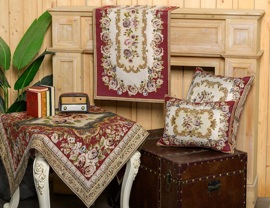 Liolios Home Sofa Cushion Burgundy 35x50cm