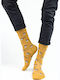 Men's Fashion Socks Windmill Cotton John Frank 12185 Mustard