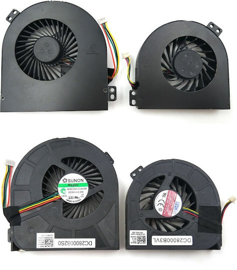 Laptop CPU Cooling Fan Precision M4800 2k3k7 02k3k7 Ksb0705hc Dc8000dddl Dc28000ddvl 0wgvf 00wgvf Bata0715r5m Dc28000devl Code 80533