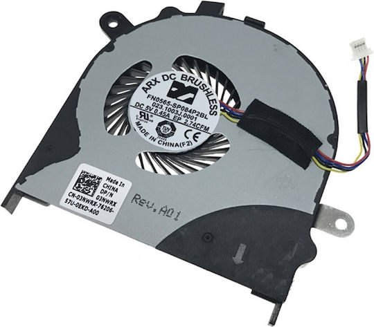 Laptop CPU Cooling Fan Dell Inspiron 15 7558 7568 CN-03NWRX 4pin Code 80560