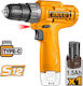 Ingco CDLI12428 Двигател За Бормашина На Батерия 12V 1x1.5Ah