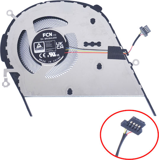 Ανεμιστηράκι Laptop Cpu Cooling Fan Asus Vivobook M433 M433ia S413 S413ea M4050i M4600i M413 M413l M413da M413ia 13nb0pz0m0102 Dfs5k121154914 Fmdt 13nb0q00t03021 4pin Κωδ.81137