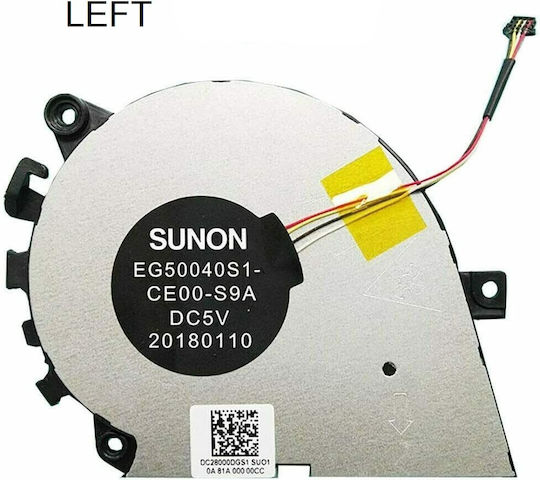 Laptop CPU Cooling Fan Lenovo Xiaoxin Pro15 14 Air 5ikb 14arr 530s-14arr Left Fan Eg50040s1-cd40-s9a Code 80676