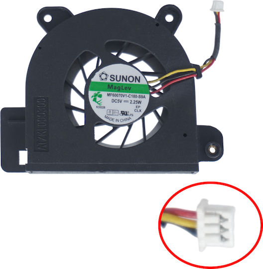 Ανεμιστηράκι Laptop Cpu Cooling Fan Toshiba Satellite M50 M55 M70 M70-170 Gb0506phv1-a Ab6505hb-lb3 Atziw000100 Udqfrph33ccm Atzhh000300 Udqfrph29ccm 3pin Κωδ.81021