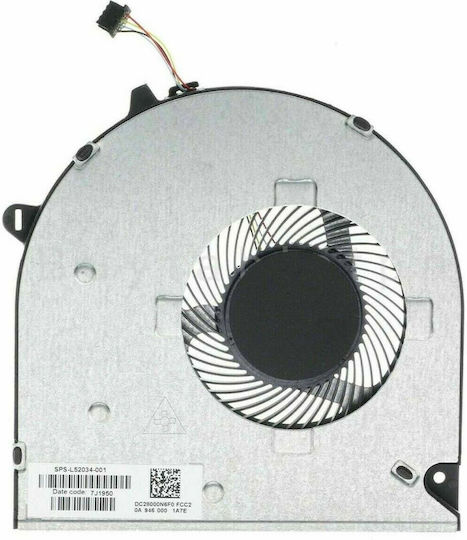 Laptop CPU Cooling Fan HP 15-du 15-dw 15-dw021nv 15s-du 15-dw0043dx 15 Dw3033dx L52034-001 Code 80690