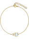 Ioannis Kosmima Women's Bracelet made of Silver Gold Plated with Zircon