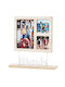 Home&Styling Collection Multi Picture Frame 3 Slots Wooden with Black Frame
