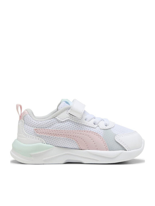 PUMA AC+ Inf Παιδικά Sneakers με Σκρατς Λευκά