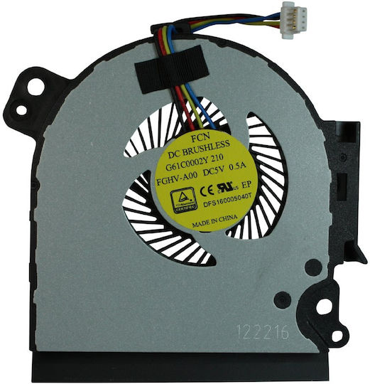 Laptop CPU Cooling Fan for Toshiba Satellite Toshiba Tecra Z50-c-144 G61c0002y 210 Fghv-a00 Dfs160005040t Code 80484